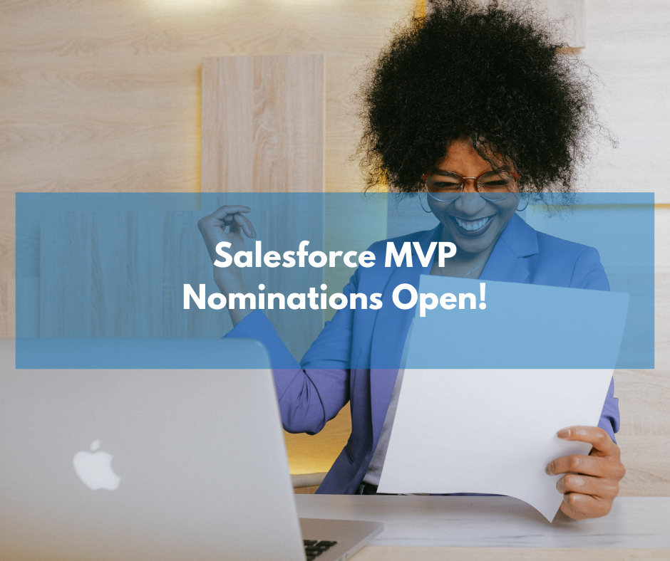 Nominations are open: Salesforce MVP 2021