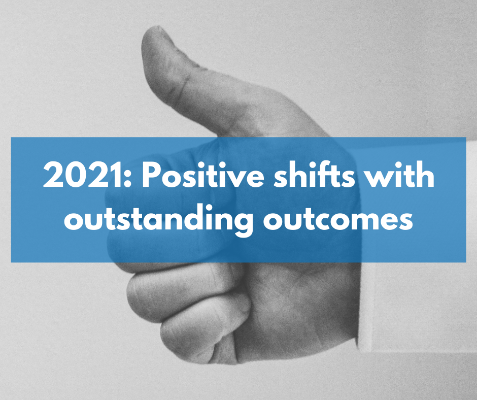 2021: Positive shifts with outstanding outcomes