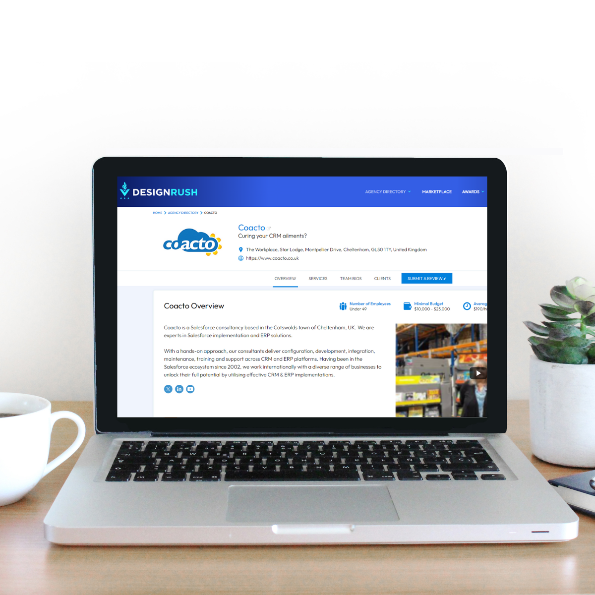 Find us on DesignRush as a Top Salesforce Consulting Company